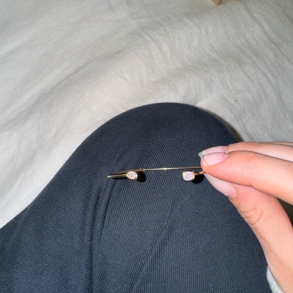 Tai Jewelry Rose Quartz ASSYMETRICAL Bangle - Picture 4 of 4